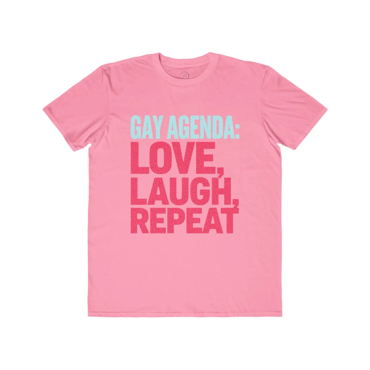 Gay Agenda: Love, Laugh, Repeat - Men's Lightweight Fashion TeeΒ shopname