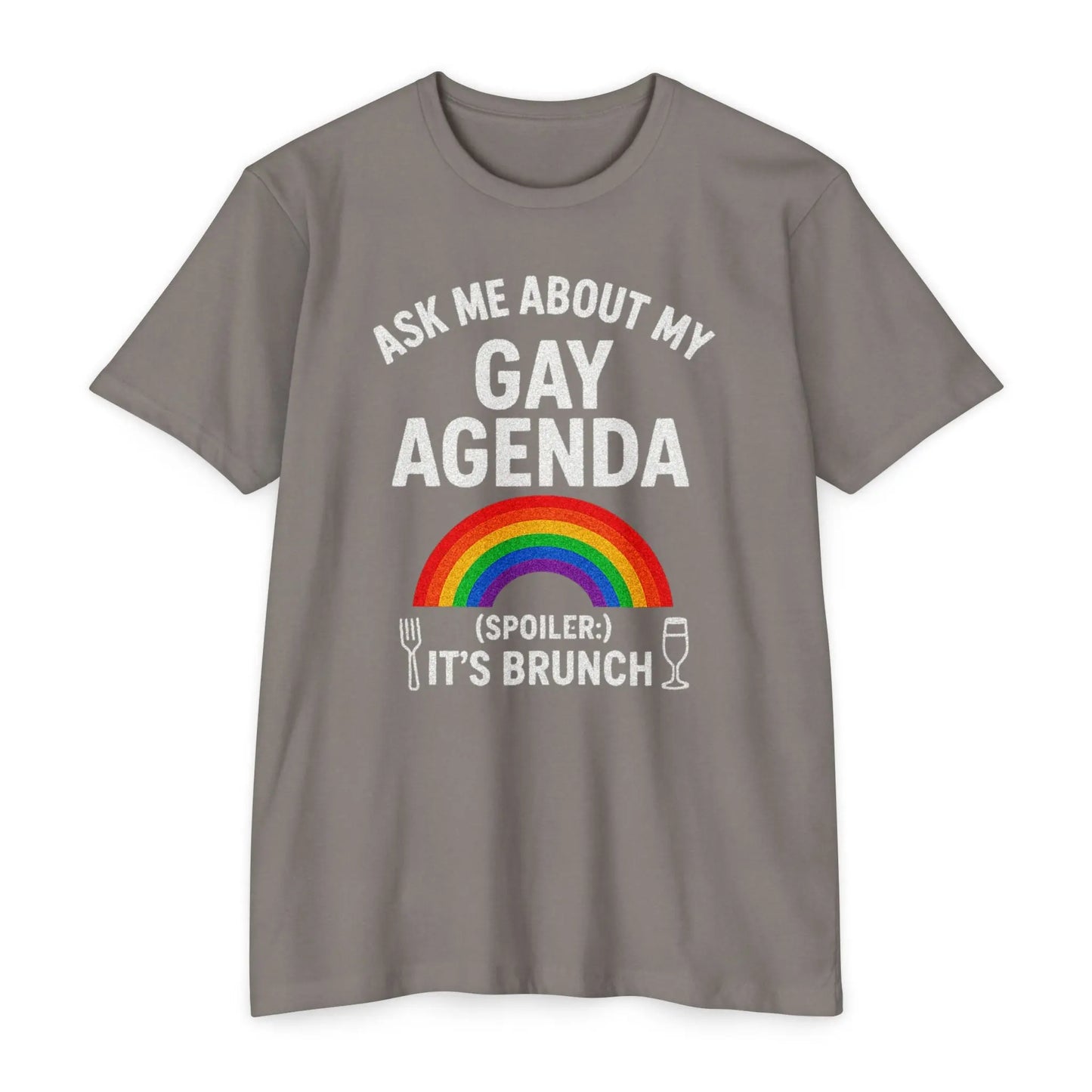 Brunch Agenda T-Shirt | LGBTQ+ Pride Tee | Casual Wear | Gift for Friends | Summer Party Shirt | Fun Brunch Outfit shopname
