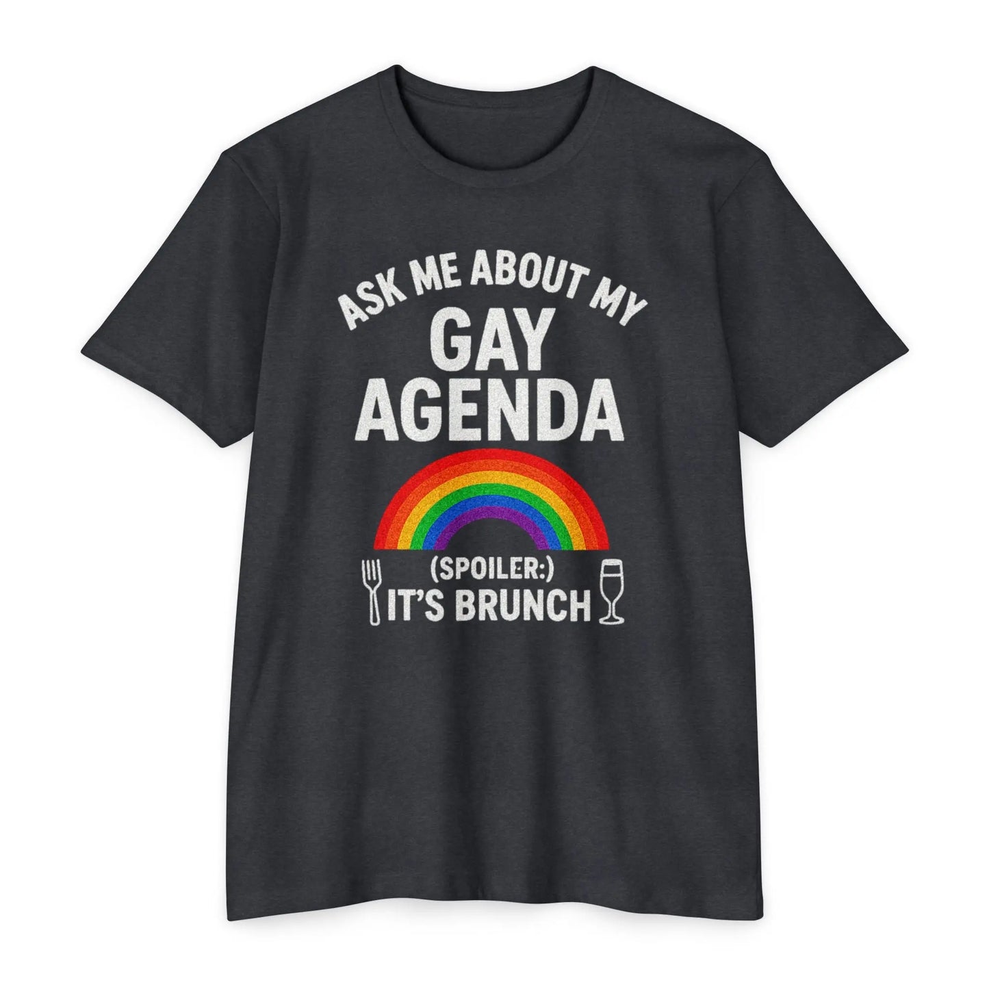 Brunch Agenda T-Shirt | LGBTQ+ Pride Tee | Casual Wear | Gift for Friends | Summer Party Shirt | Fun Brunch Outfit shopname