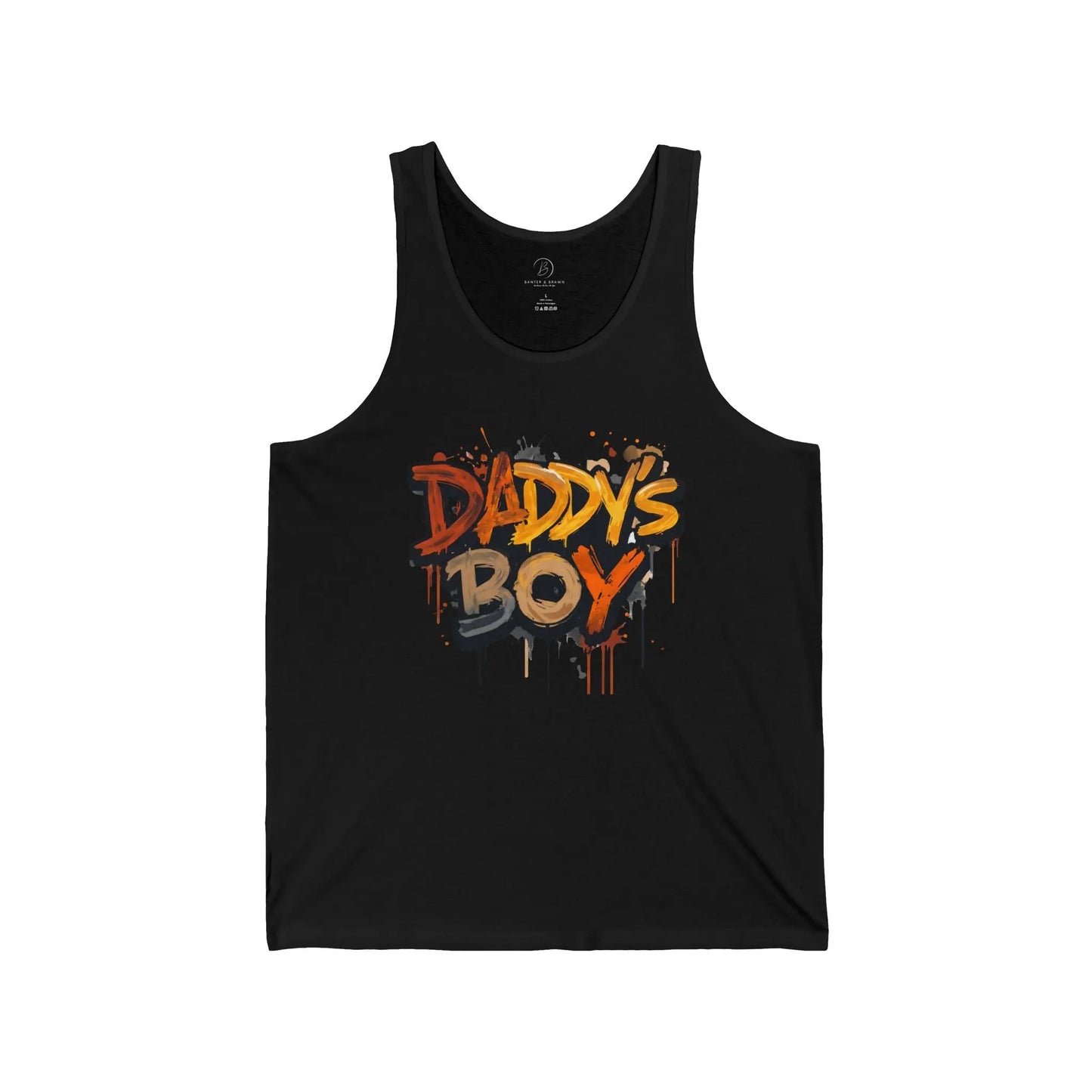 Daddy's Boy Unisex Jersey Tank - Trendy Summer Wear for Proud Dads Printify
