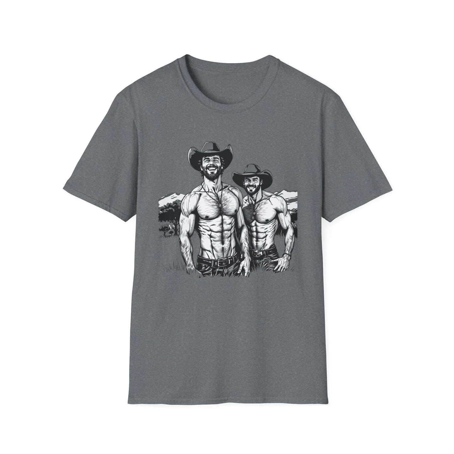 Fun Cowboy Graphic Unisex Softstyle T-Shirt shopname