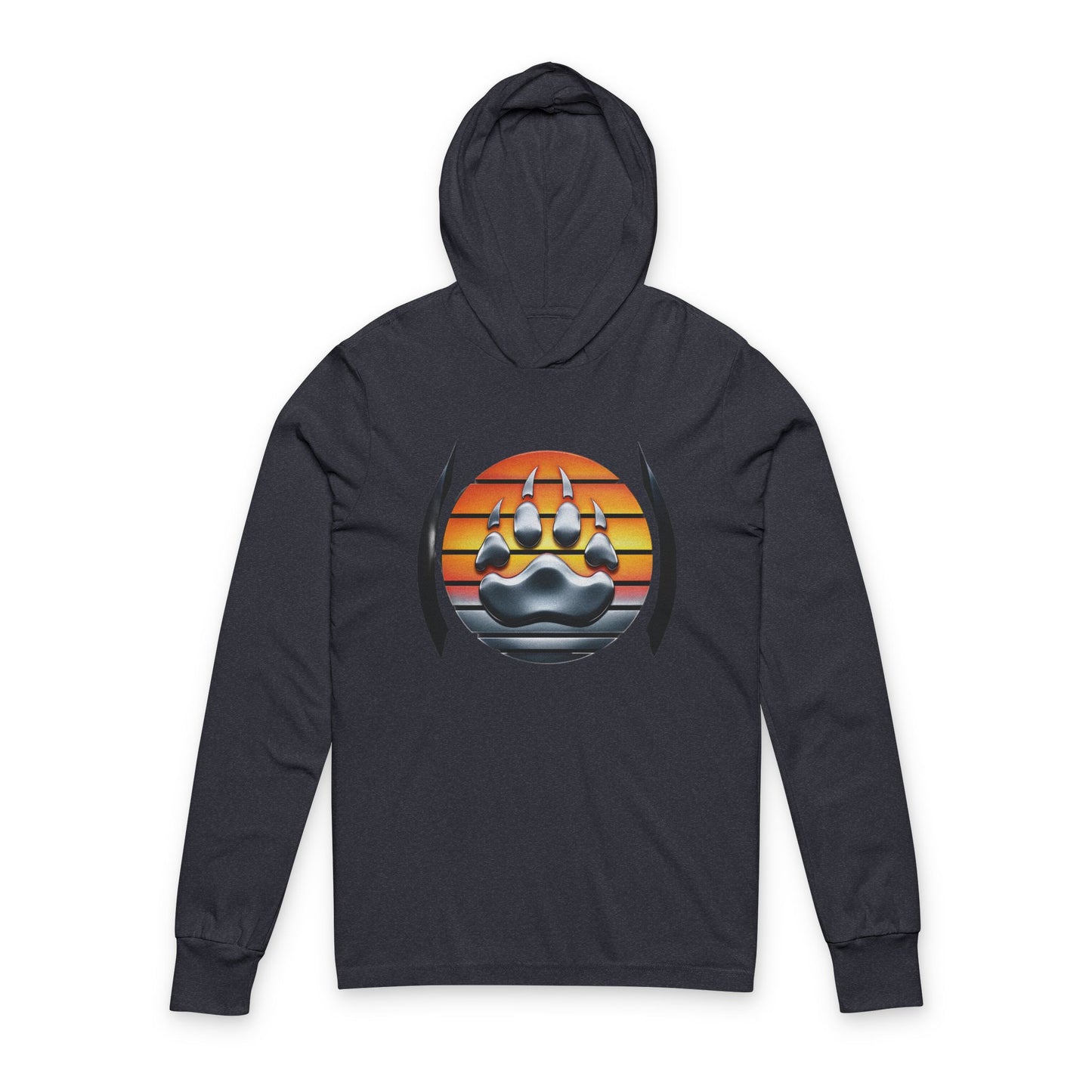 Bear Paw Sunset Hoodie – Lightweight Long-Sleeve Pride Shirt