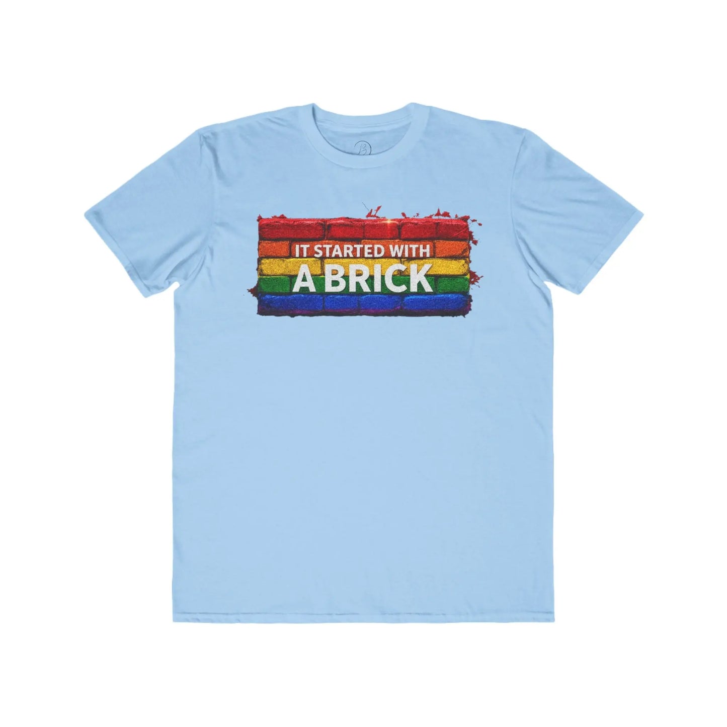 It Started with a Brick Men's Lightweight Fashion TeeΒ shopname