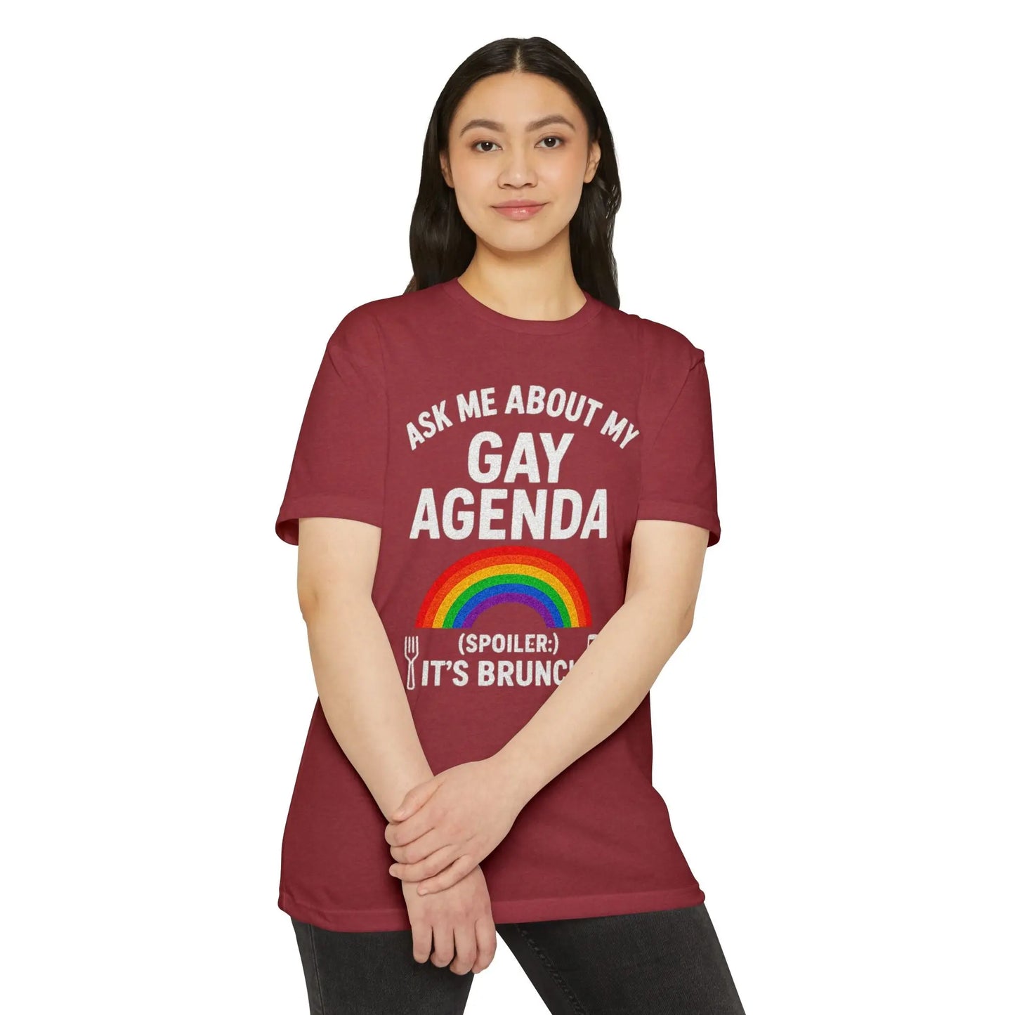 Brunch Agenda T-Shirt | LGBTQ+ Pride Tee | Casual Wear | Gift for Friends | Summer Party Shirt | Fun Brunch Outfit shopname