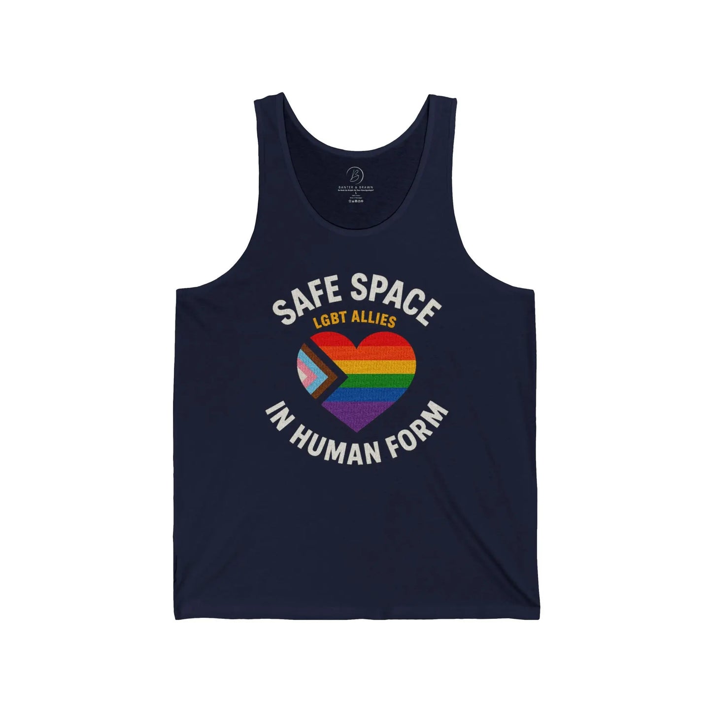 LGBT Ally Tank – Safe Space in Human Form shopname