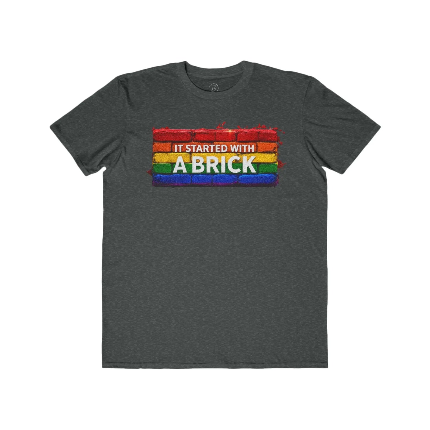 It Started with a Brick Men's Lightweight Fashion TeeΒ shopname
