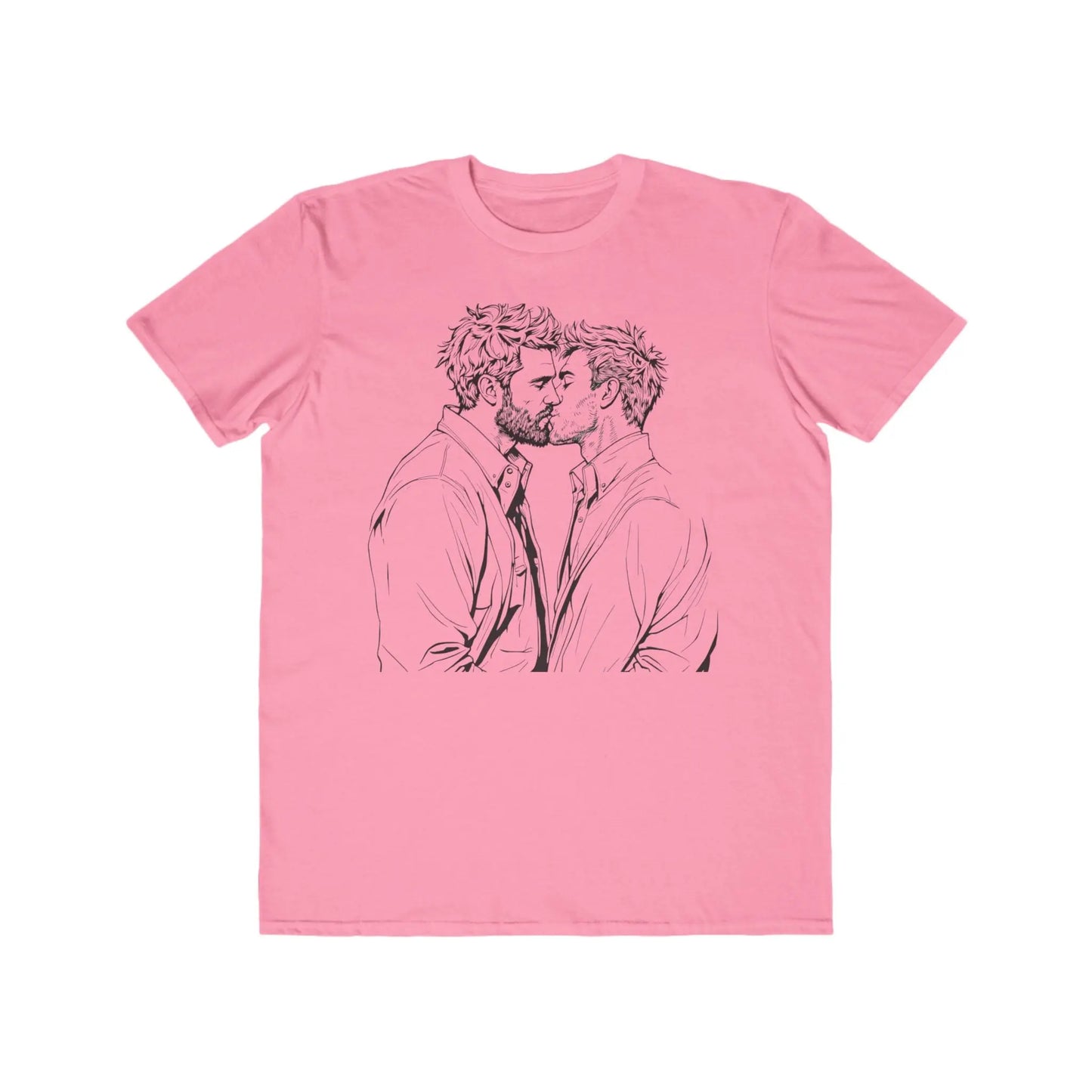 Men Kissing Love is Love Lightweight Fashion Tee - Banter & Brawn