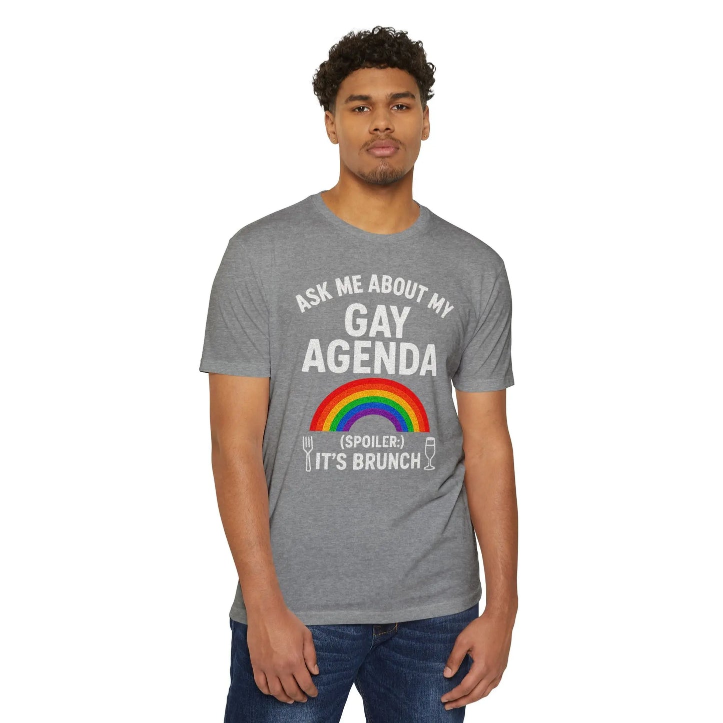 Brunch Agenda T-Shirt | LGBTQ+ Pride Tee | Casual Wear | Gift for Friends | Summer Party Shirt | Fun Brunch Outfit shopname