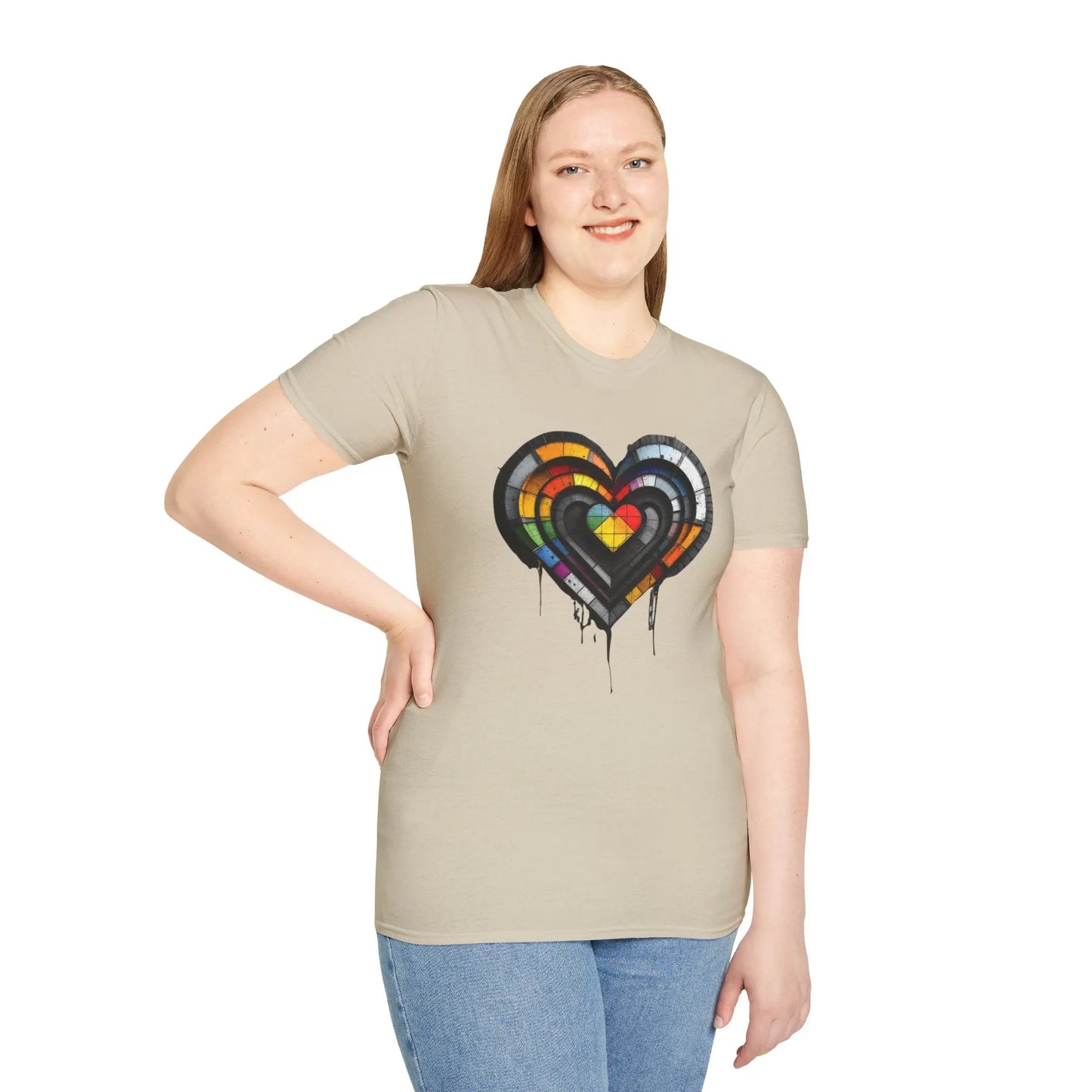 Pride Heart Inclusive Fashion Unisex T-Shirt shopname