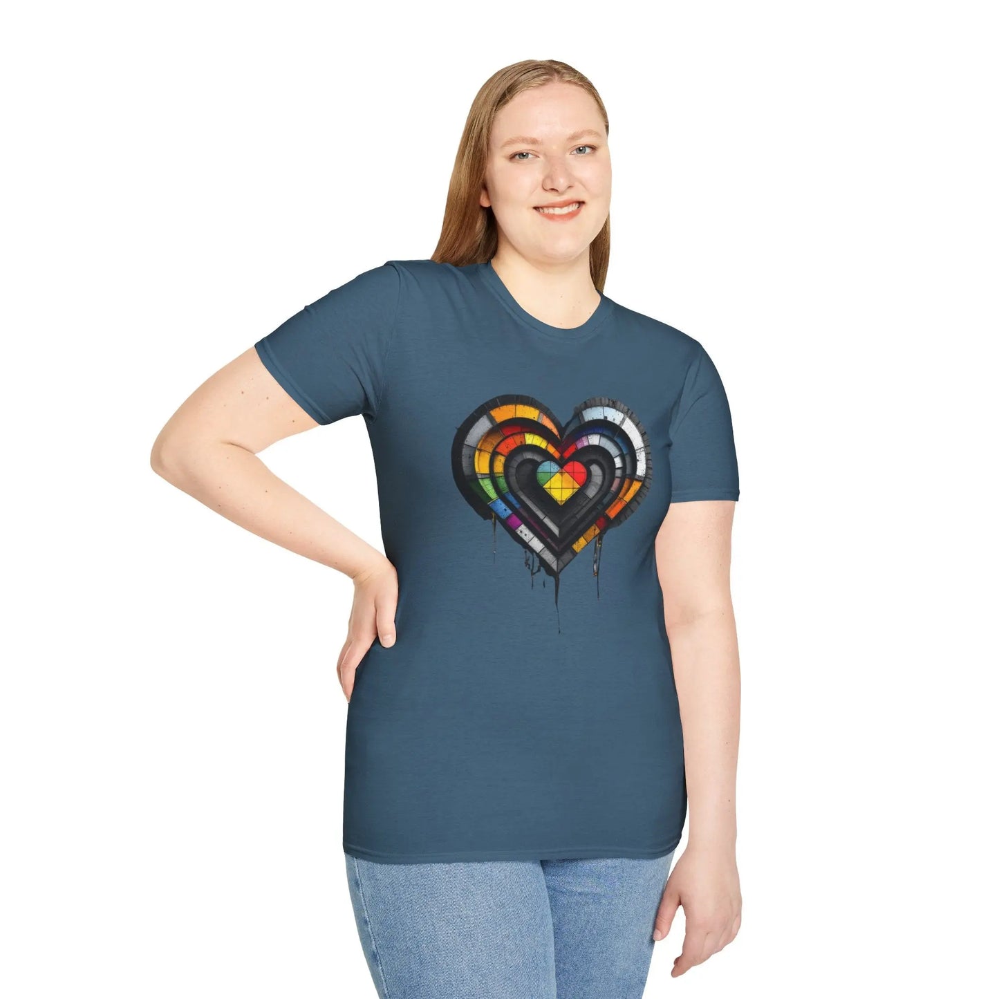 Pride Heart Inclusive Fashion Unisex T-Shirt shopname
