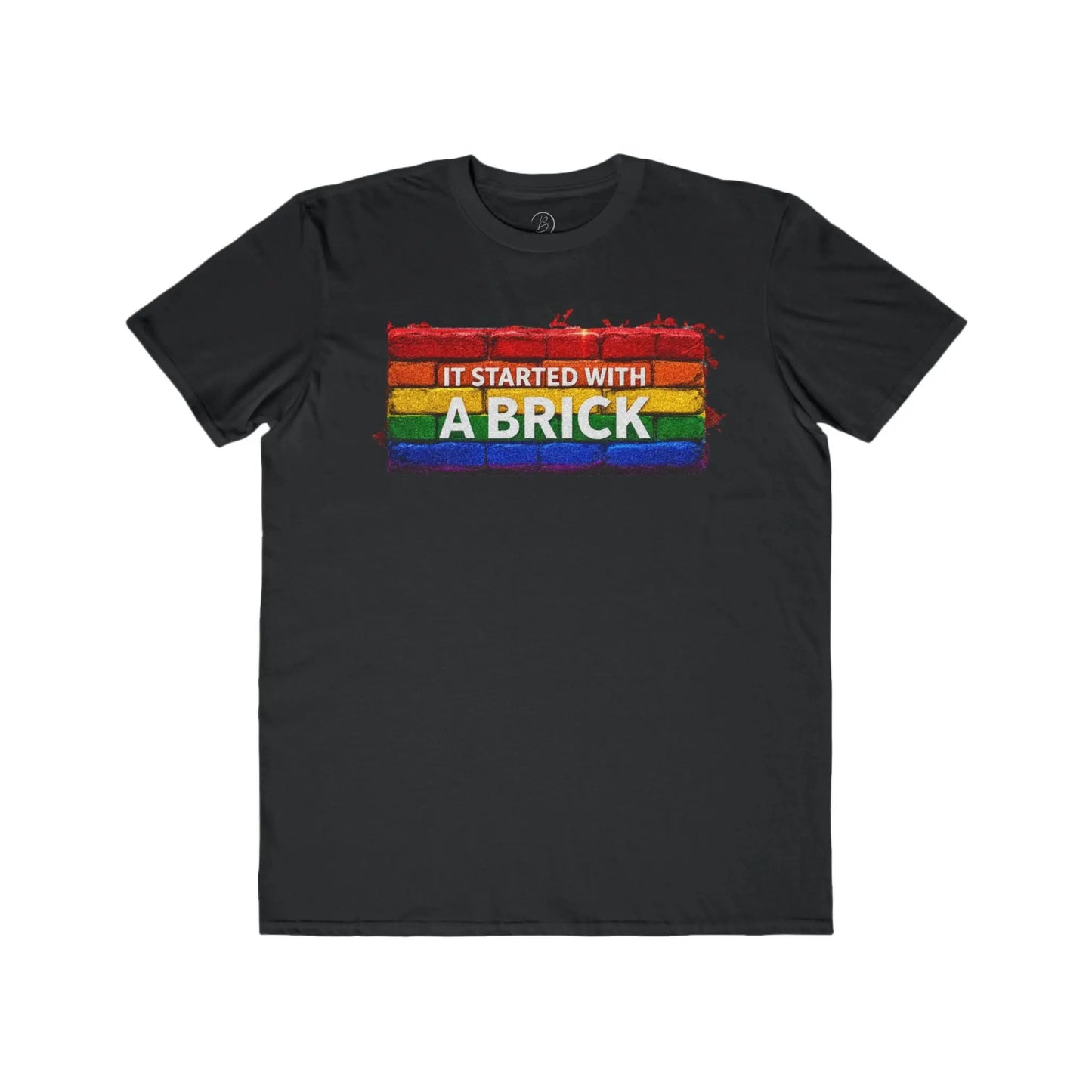 It Started with a Brick Men's Lightweight Fashion TeeΒ shopname