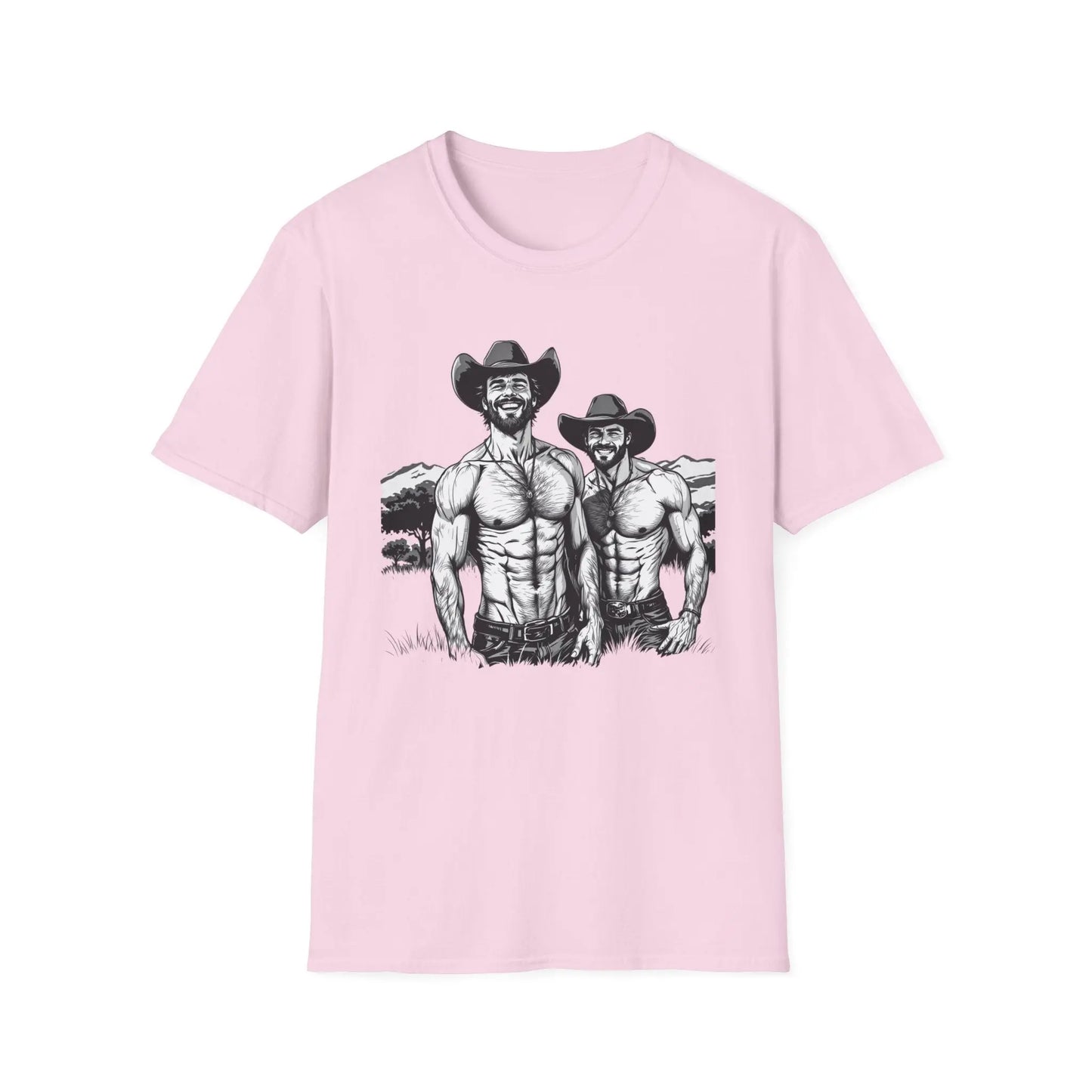 Fun Cowboy Graphic Unisex Softstyle T-Shirt shopname