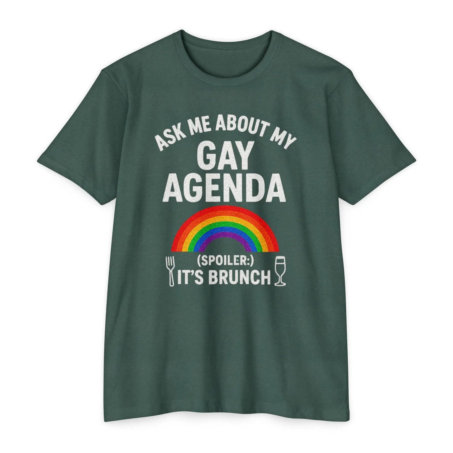 Brunch Agenda T-Shirt | LGBTQ+ Pride Tee | Casual Wear | Gift for Friends | Summer Party Shirt | Fun Brunch Outfit shopname