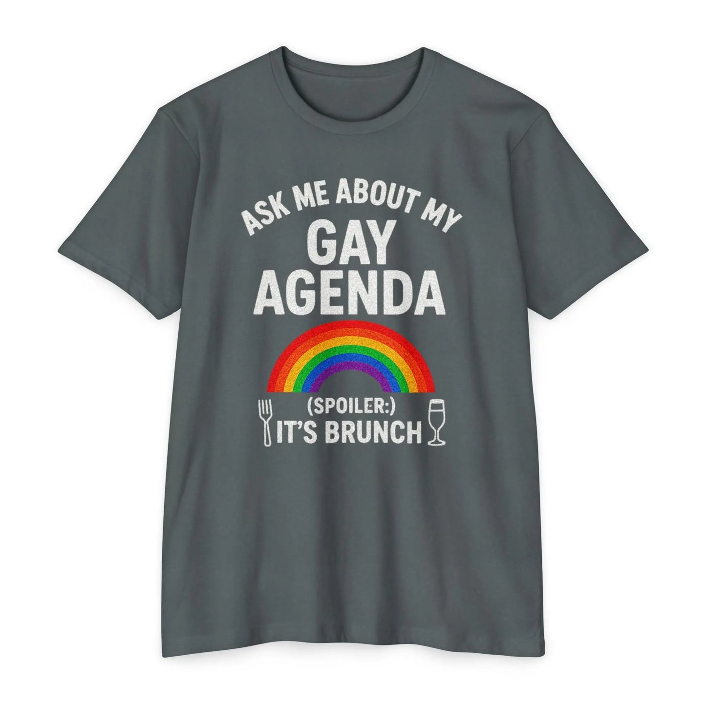 Brunch Agenda T-Shirt | LGBTQ+ Pride Tee | Casual Wear | Gift for Friends | Summer Party Shirt | Fun Brunch Outfit shopname