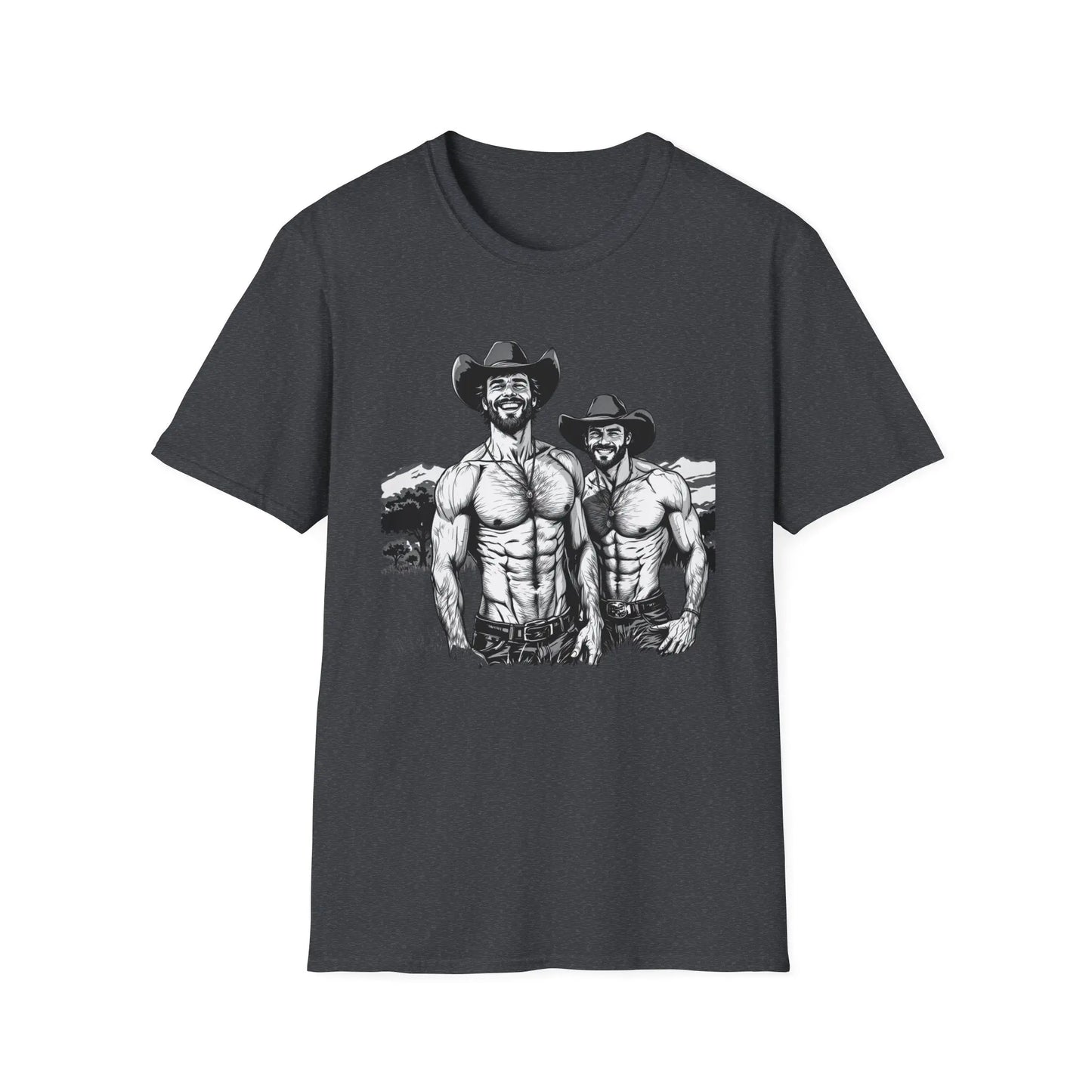 Fun Cowboy Graphic Unisex Softstyle T-Shirt shopname