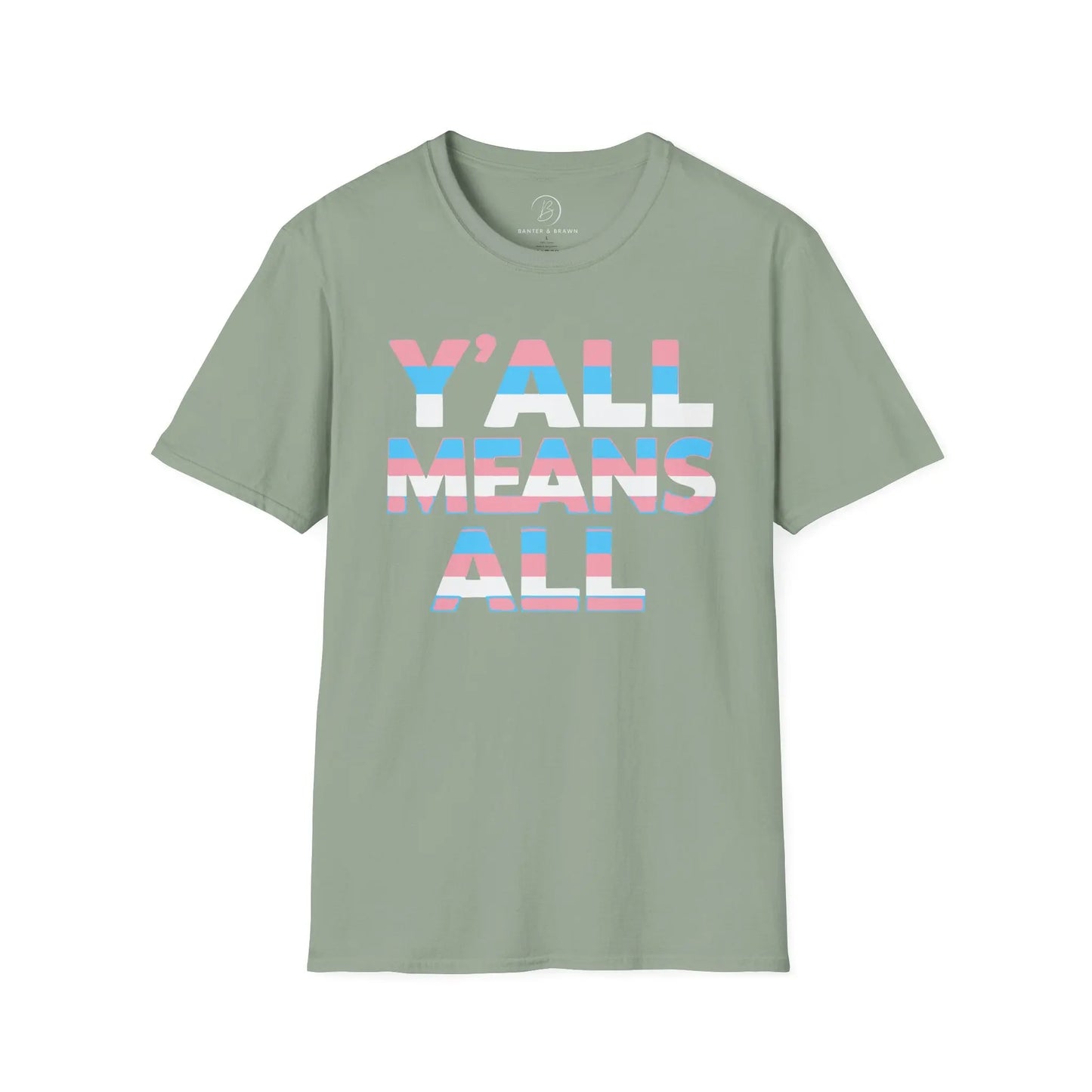 Y'all Means All Unisex Softstyle T-Shirt shopname