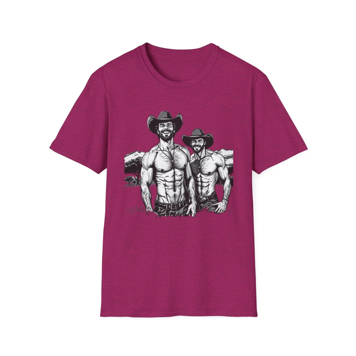 Fun Cowboy Graphic Unisex Softstyle T-Shirt shopname