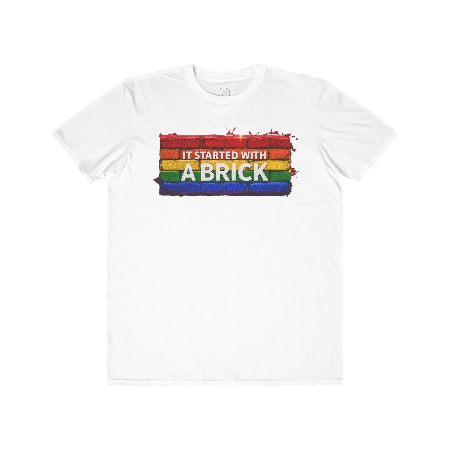 It Started with a Brick Men's Lightweight Fashion TeeΒ shopname