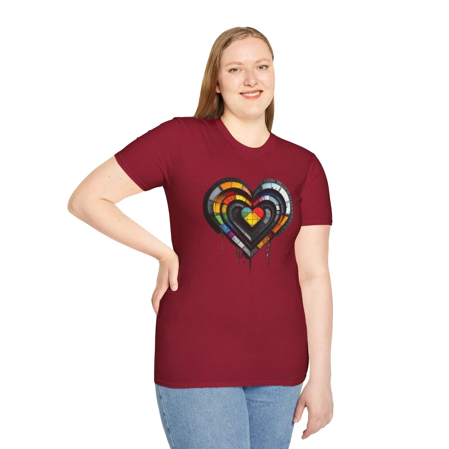 Pride Heart Inclusive Fashion Unisex T-Shirt shopname