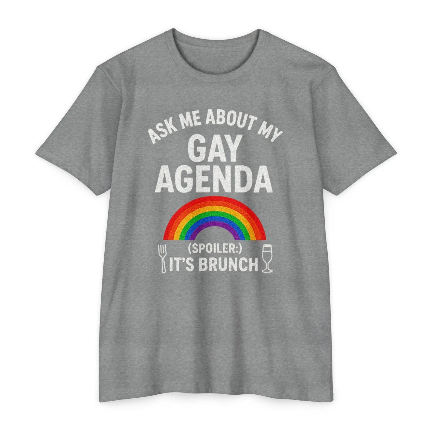 Brunch Agenda T-Shirt | LGBTQ+ Pride Tee | Casual Wear | Gift for Friends | Summer Party Shirt | Fun Brunch Outfit shopname