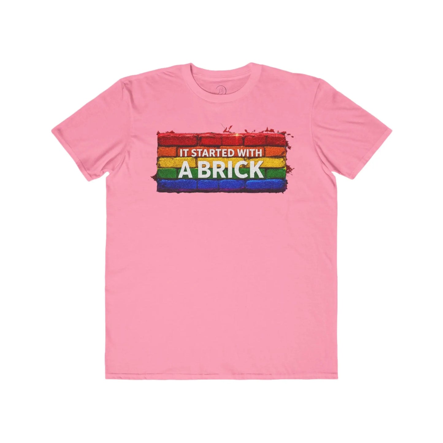 It Started with a Brick Men's Lightweight Fashion TeeΒ shopname