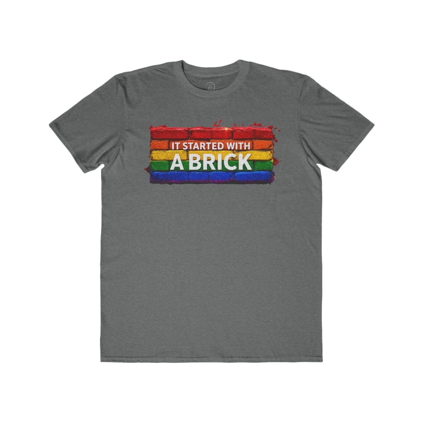 It Started with a Brick Men's Lightweight Fashion TeeΒ shopname