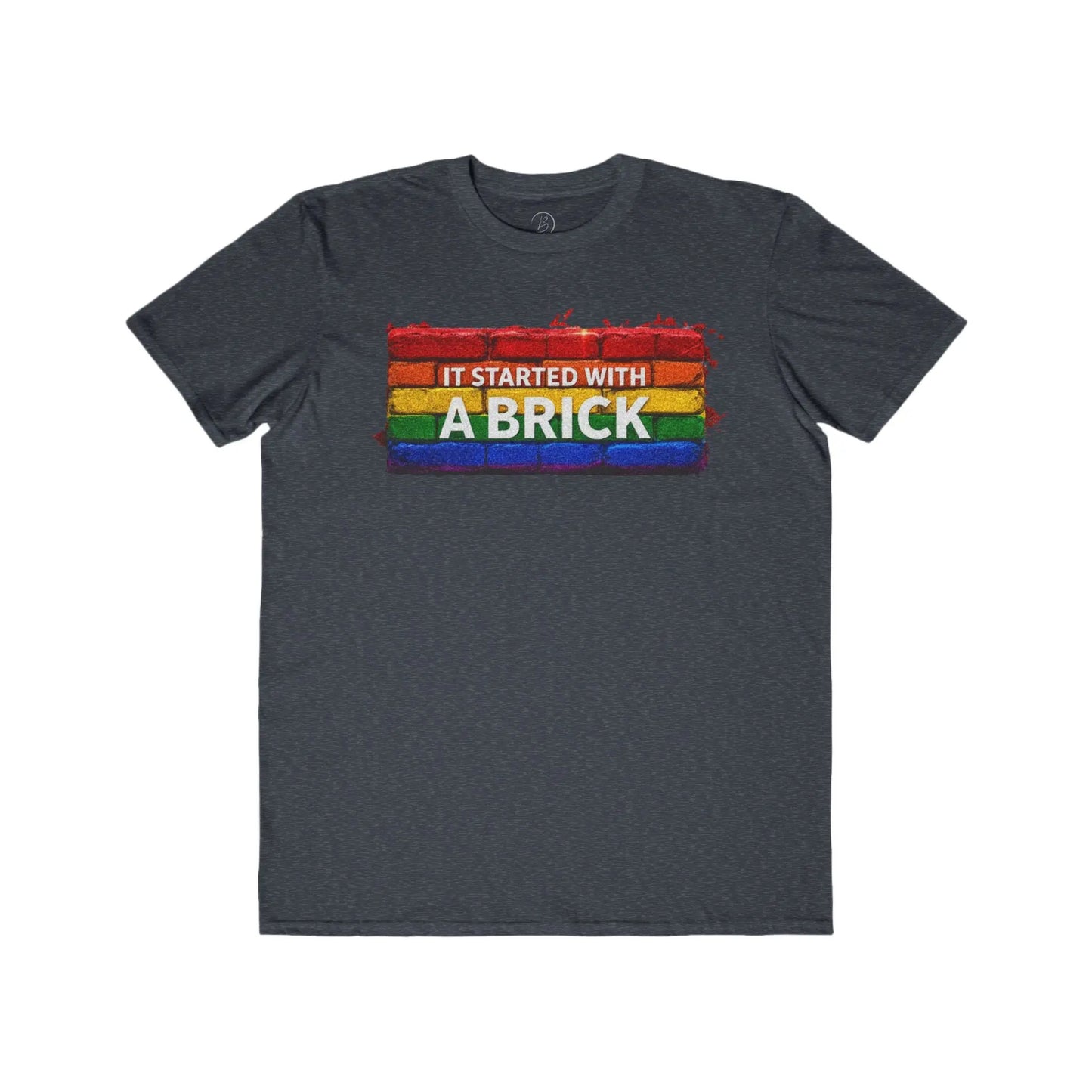 It Started with a Brick Men's Lightweight Fashion TeeΒ shopname