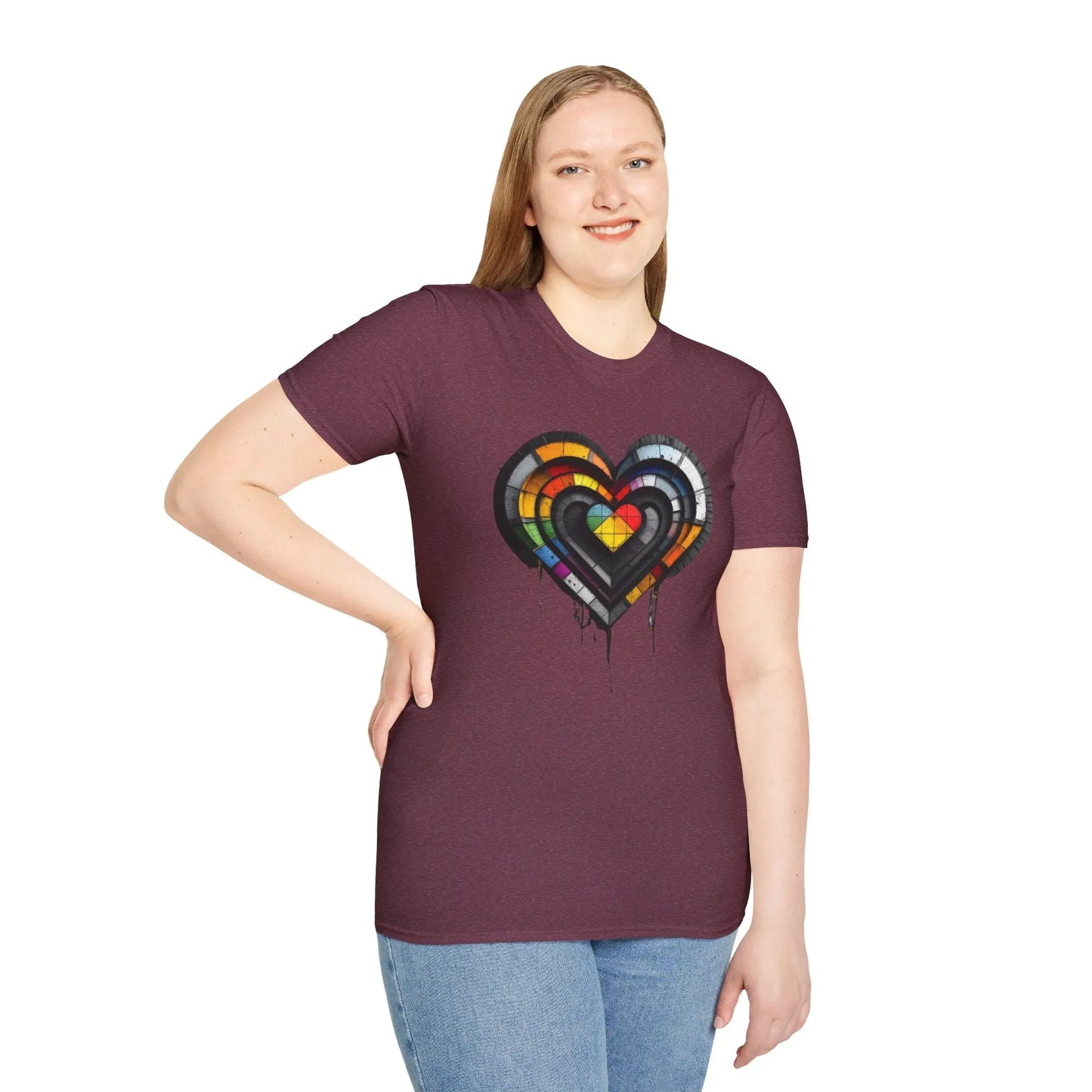 Pride Heart Inclusive Fashion Unisex T-Shirt shopname