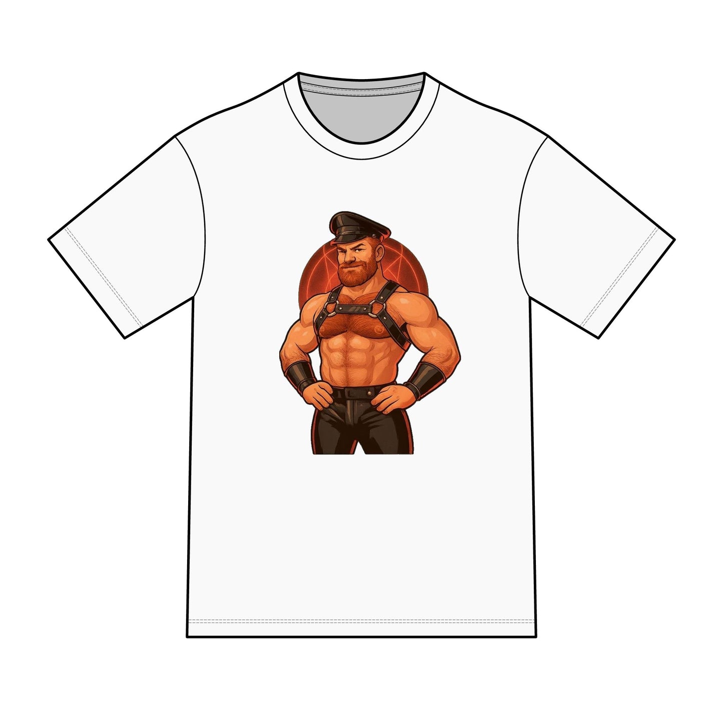 Ginger Leather Daddy Pride Tee – Bold & Stylish