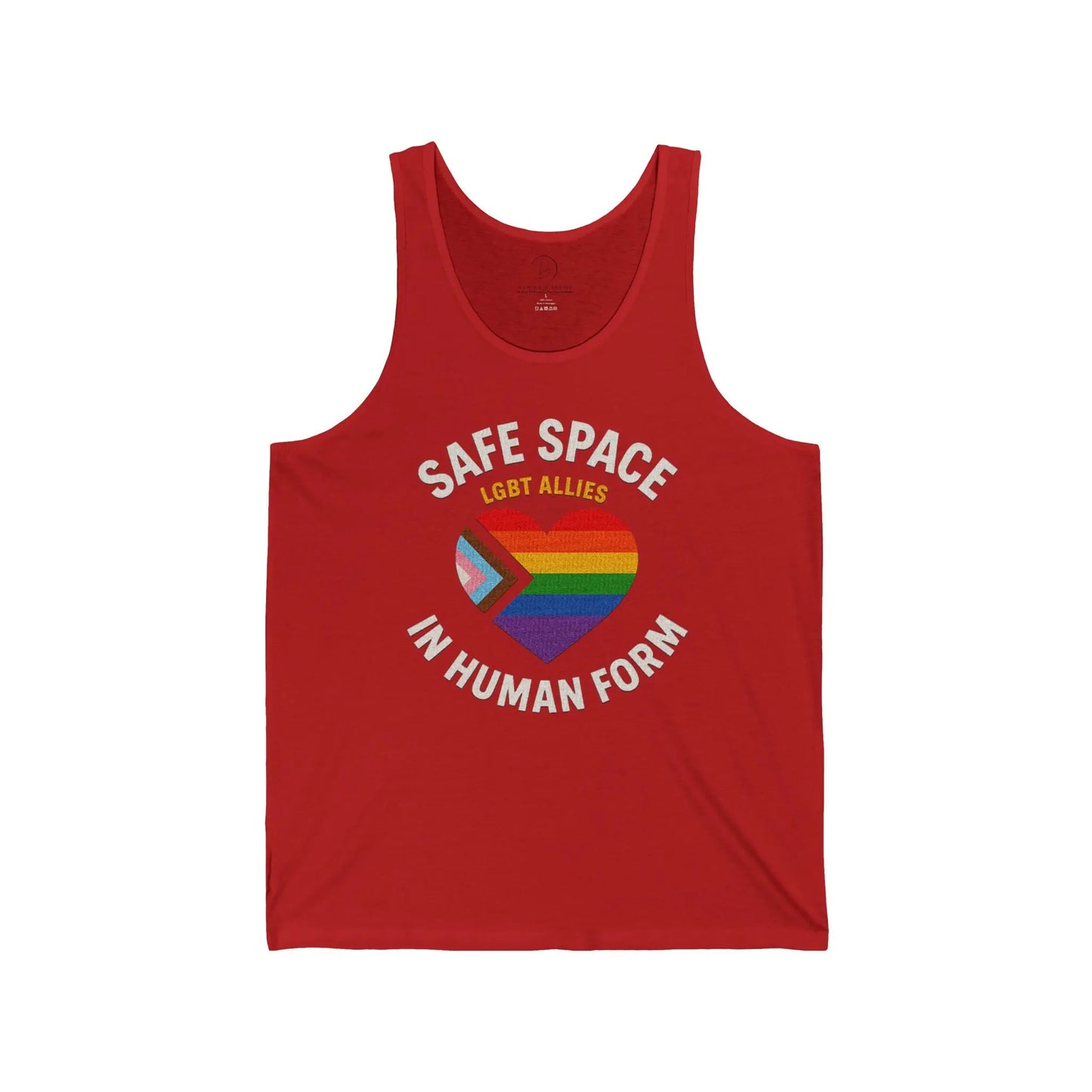 LGBT Ally Tank – Safe Space in Human Form shopname
