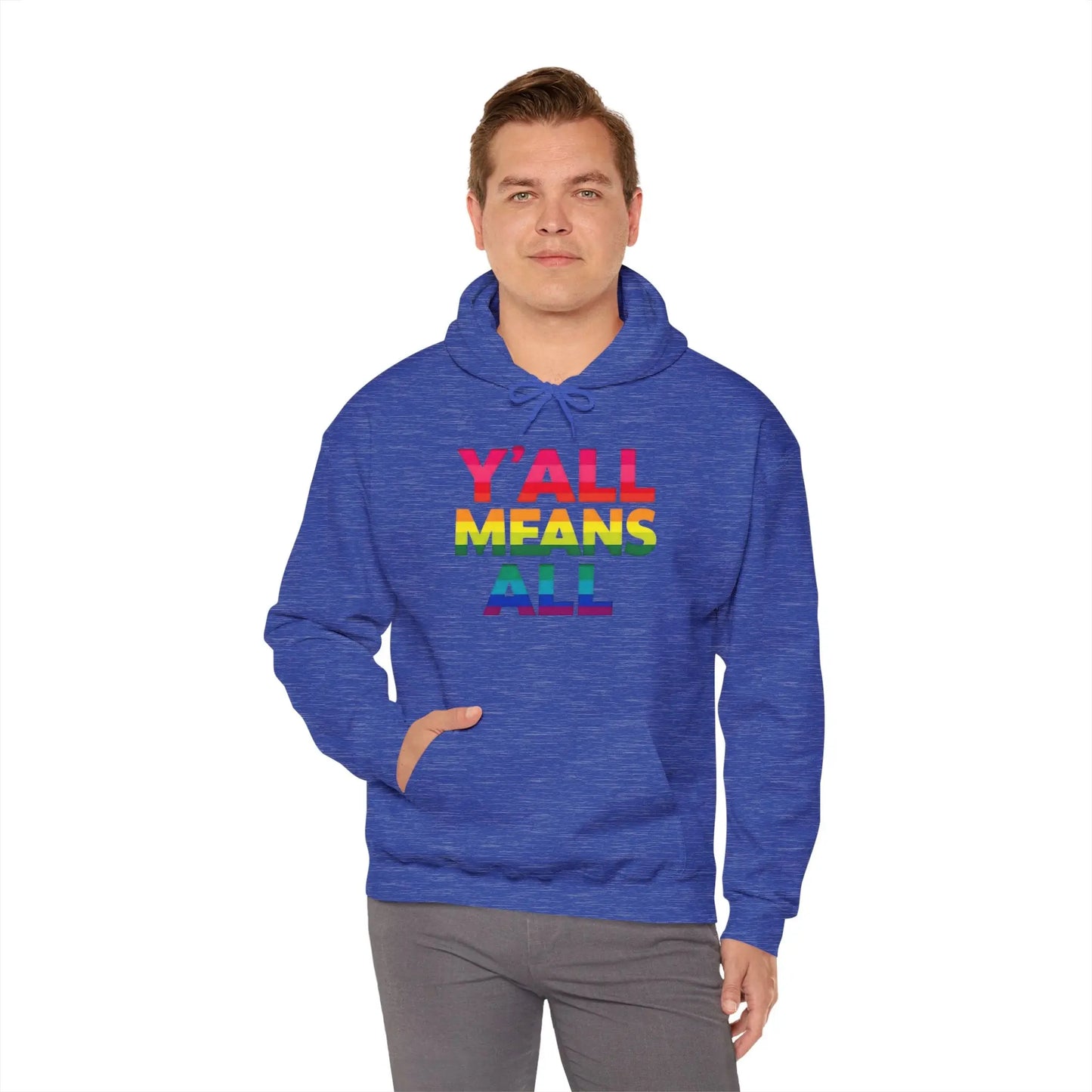 Y'all Means All Unisex Unisex Heavy Blend™ Hooded Sweatshirt - Banter & Brawn