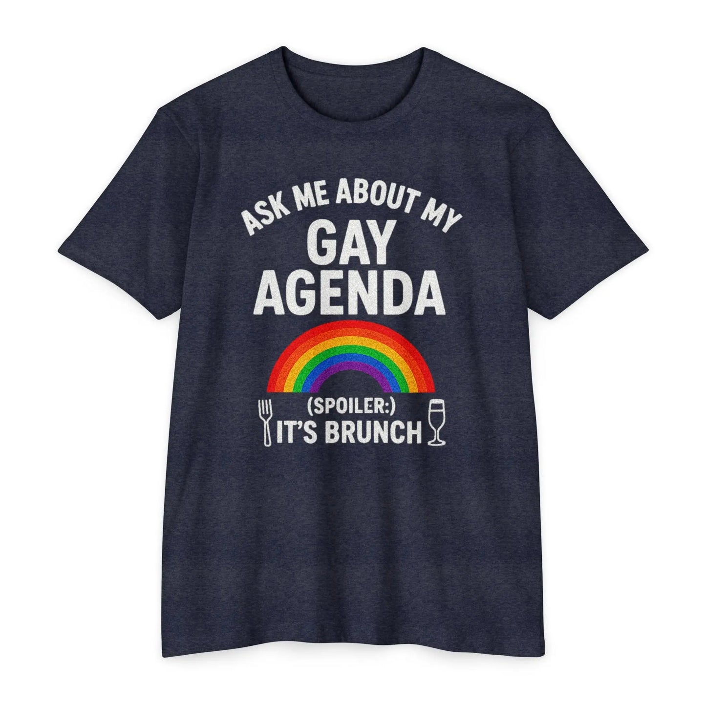 Brunch Agenda T-Shirt | LGBTQ+ Pride Tee | Casual Wear | Gift for Friends | Summer Party Shirt | Fun Brunch Outfit shopname