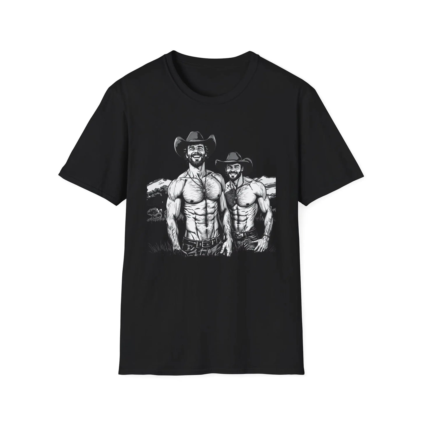 Fun Cowboy Graphic Unisex Softstyle T-Shirt shopname
