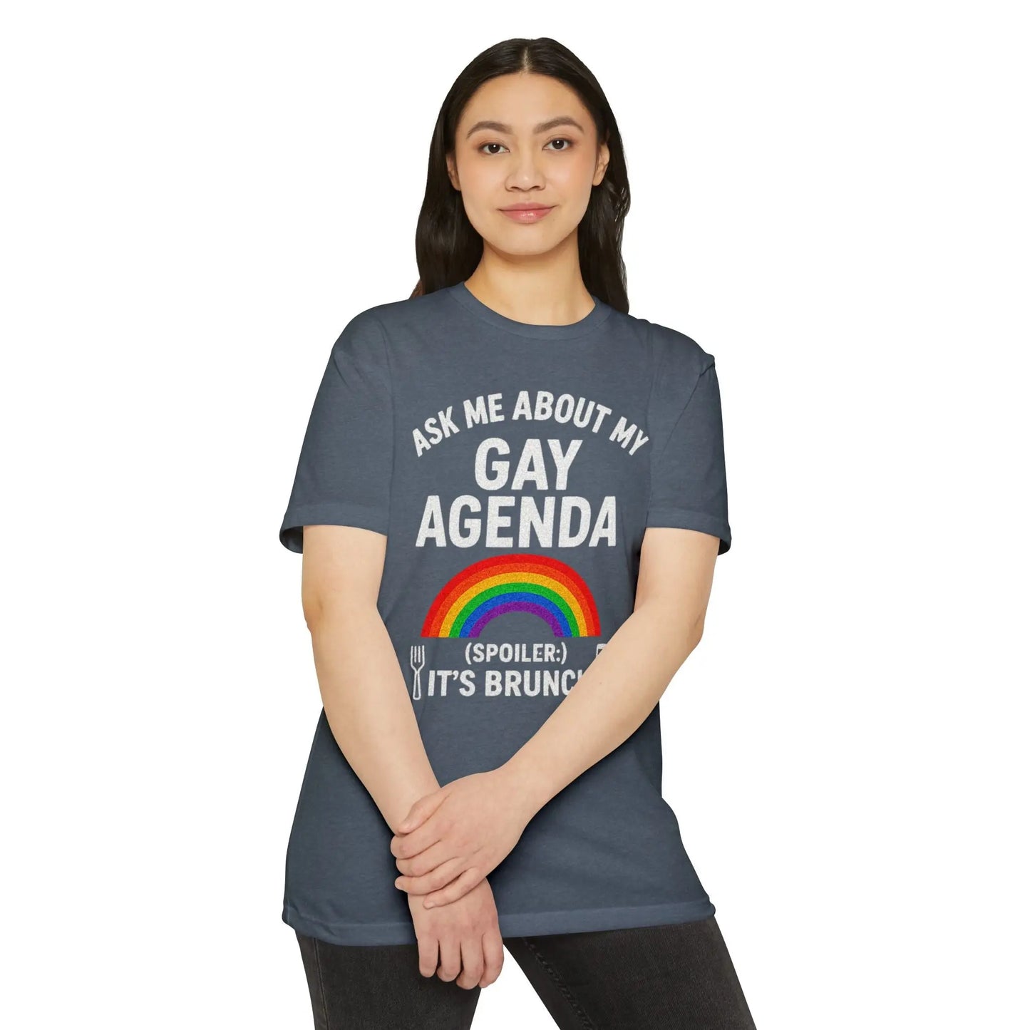 Brunch Agenda T-Shirt | LGBTQ+ Pride Tee | Casual Wear | Gift for Friends | Summer Party Shirt | Fun Brunch Outfit shopname