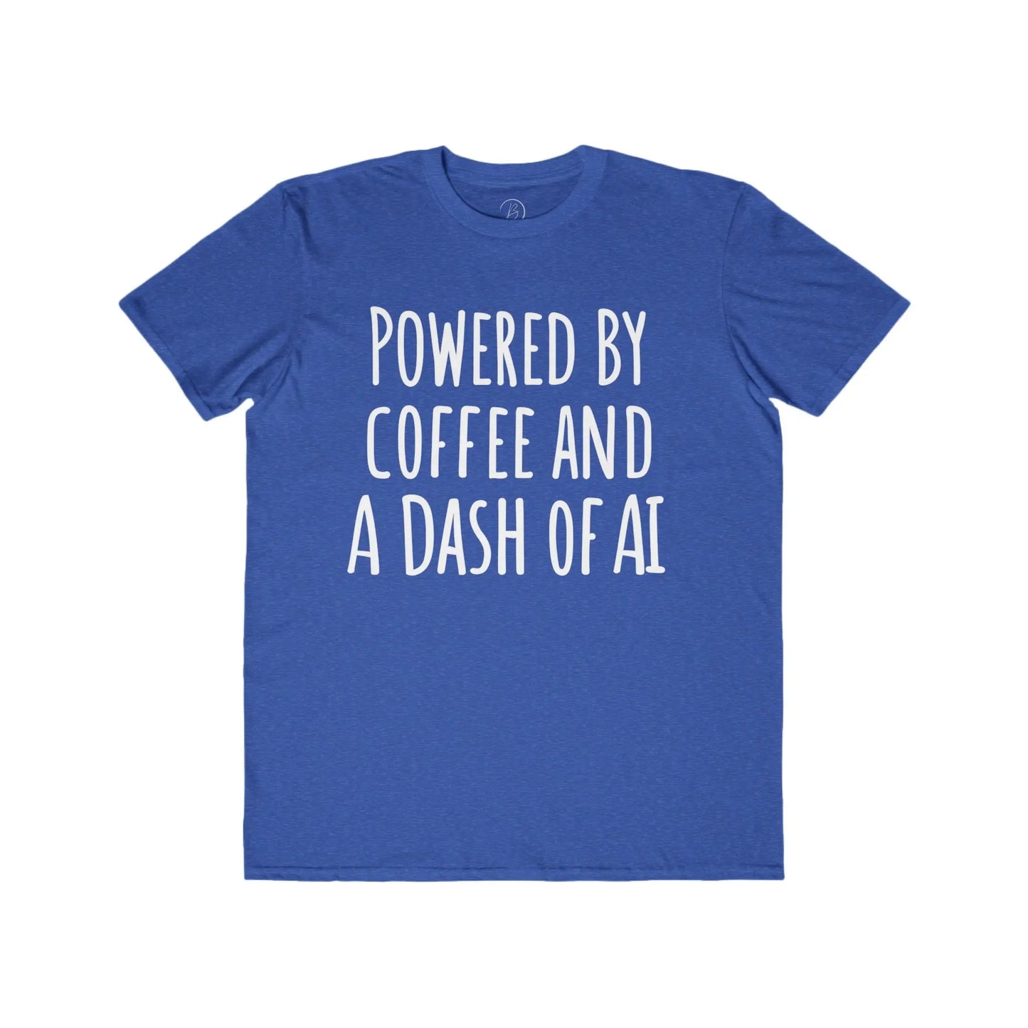 Men's Tee Powered by Coffee and AI Funny Coffee Lovers Lightweight Fashion Shirt shopname
