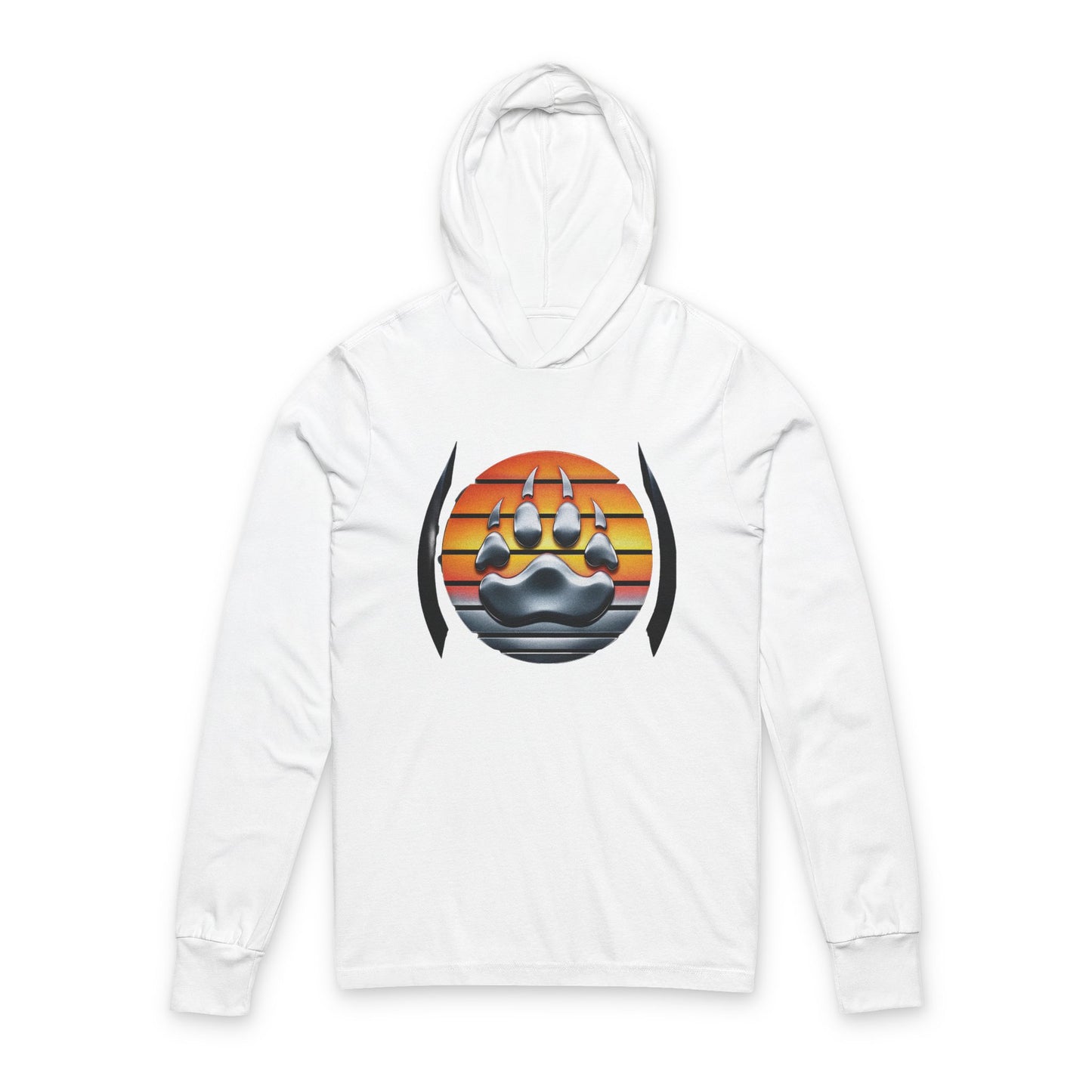 Bear Paw Sunset Hoodie – Lightweight Long-Sleeve Pride Shirt