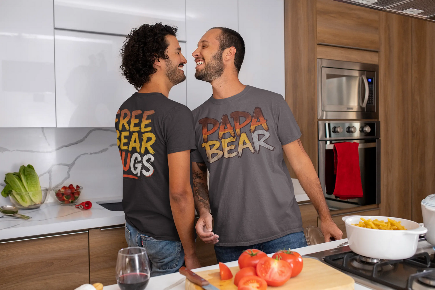 Men’s Bear Pride Shirt Tee – Free Bear Hugs & LGBTQ+ Style shopname