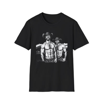 Fun Shirtless Cowboy Graphic T-Shirt