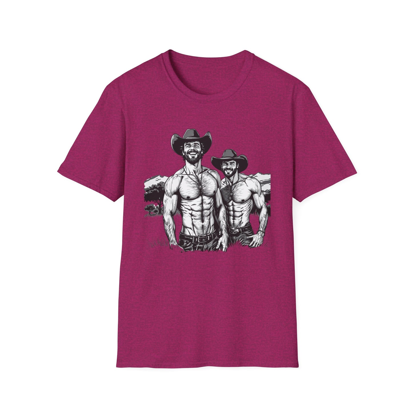 Fun Shirtless Cowboy Graphic T-Shirt