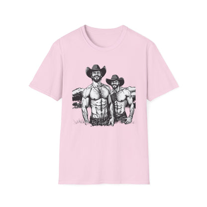 Fun Shirtless Cowboy Graphic T-Shirt