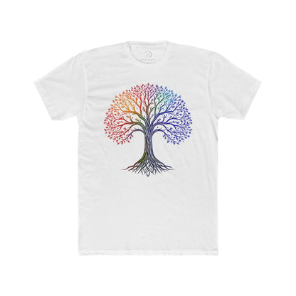 Rainbow Tree of Life Unisex Cotton Crew Tee - Banter & Brawn