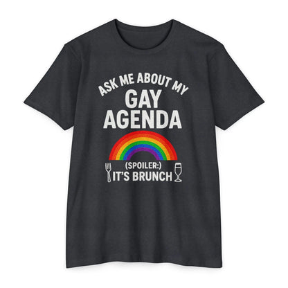 Brunch Agenda T-Shirt | LGBTQ+ Pride Tee | Casual Wear | Gift for Friends | Summer Party Shirt | Fun Brunch Outfit shopname