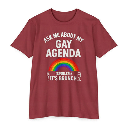 Brunch Agenda T-Shirt | LGBTQ+ Pride Tee | Casual Wear | Gift for Friends | Summer Party Shirt | Fun Brunch Outfit shopname
