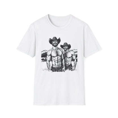 Fun Shirtless Cowboy Graphic T-Shirt