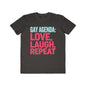 Gay Agenda: Love, Laugh, Repeat - Men's Lightweight Fashion Tee shopname