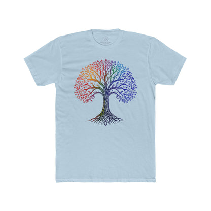 Rainbow Tree of Life Unisex Cotton Crew Tee - Banter & Brawn