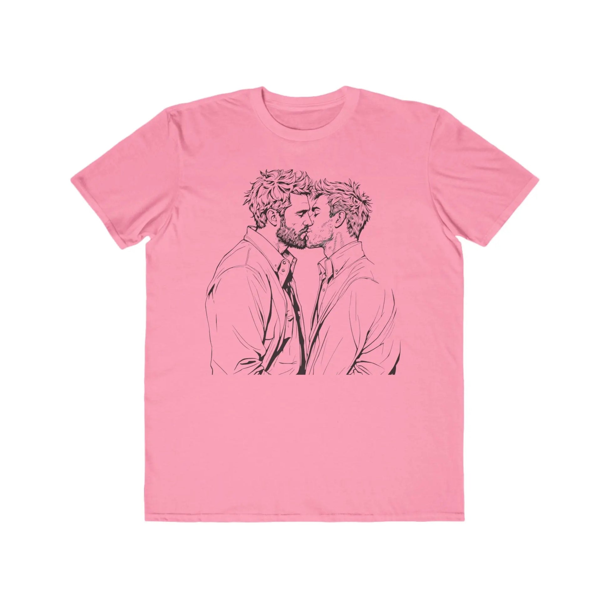 Men Kissing Love is Love Lightweight Fashion Tee - Banter & Brawn