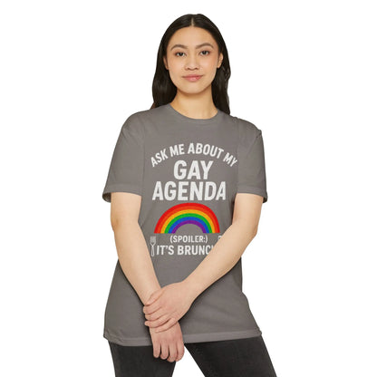 Brunch Agenda T-Shirt | LGBTQ+ Pride Tee | Casual Wear | Gift for Friends | Summer Party Shirt | Fun Brunch Outfit shopname