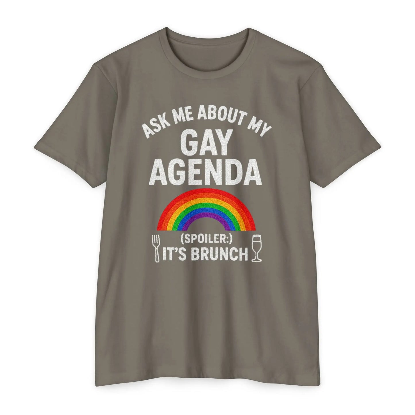 Brunch Agenda T-Shirt | LGBTQ+ Pride Tee | Casual Wear | Gift for Friends | Summer Party Shirt | Fun Brunch Outfit shopname