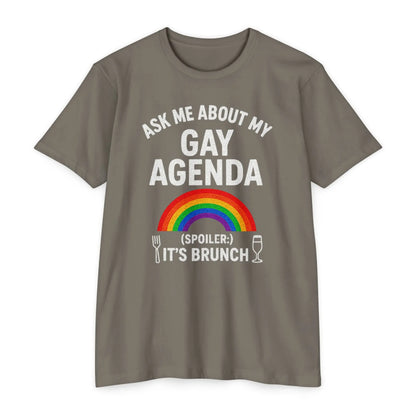 Brunch Agenda T-Shirt | LGBTQ+ Pride Tee | Casual Wear | Gift for Friends | Summer Party Shirt | Fun Brunch Outfit shopname